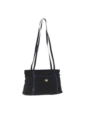 Authentic BOTTEGA VENETA Shoulder Bag Nylon Navy